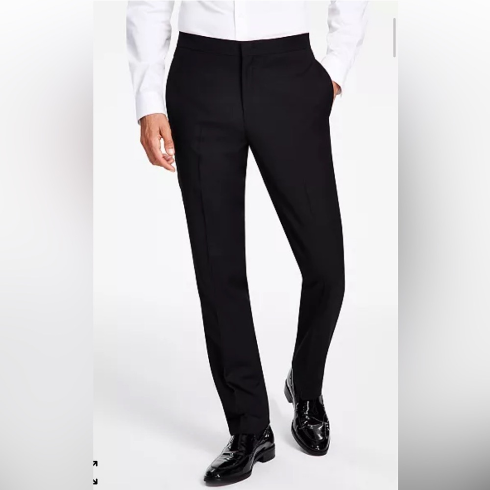 NWT black Alfani tuxedo pants 38 X 30
